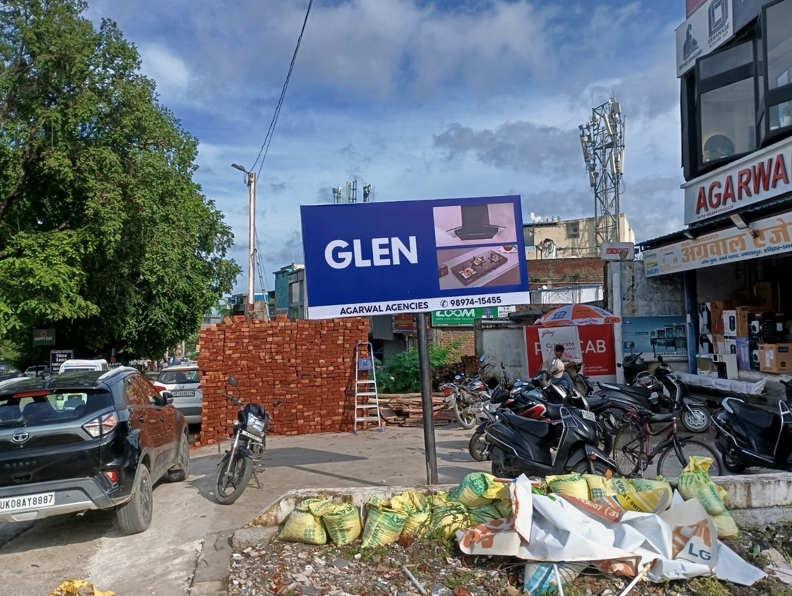 GLEN Agarwal Agencies Pole Billboard